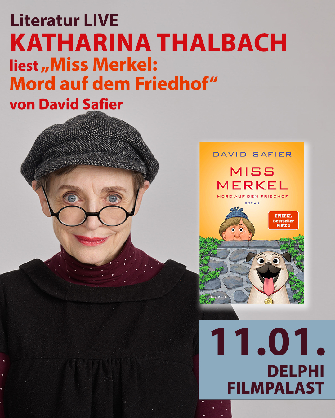 Katharina Thalbach liest Miss Merkel, 2026