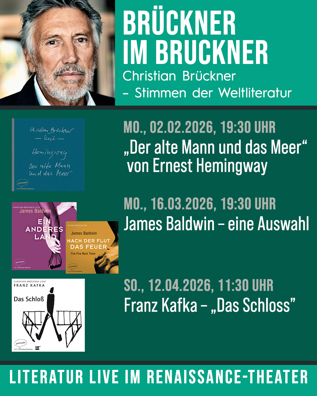 Christian Brückner – Stimmen der Weltliteratur